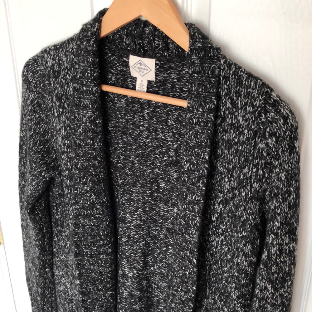 Black & White Knit Cardigan